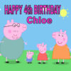 Peppa pig Birthday card D2