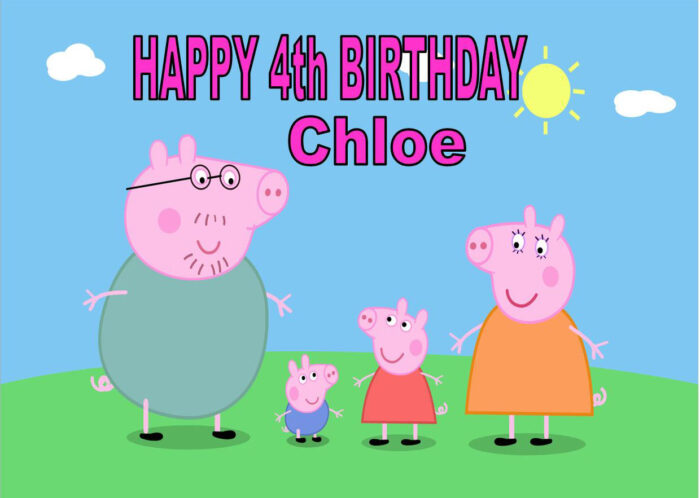 Peppa pig Birthday card D2