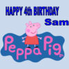 Peppa pig Birthday card D3