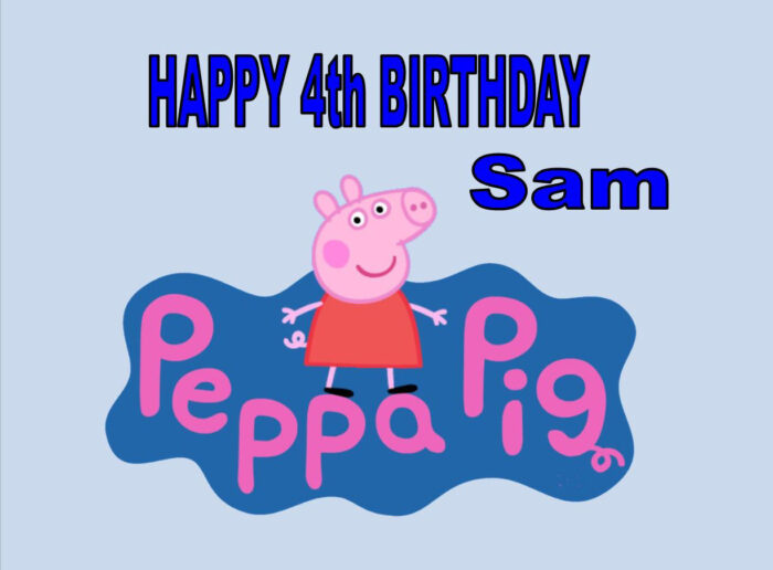 Peppa pig Birthday card D3