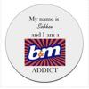 Personalised-B-M-Addict-Coaster-Novelty-Gift-B082GDX5NM