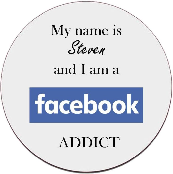 Personalised-Facebook-Addict-Coaster-Novelty-Gift-B0826YGXLQ