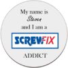 Personalised-Screwfix-Addict-Coaster-Novelty-Gift-B0826Y3CGS