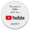 Personalised-Youtube-Addict-Coaster-Novelty-Gift-B082GBBD3X