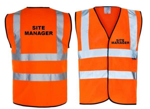 SITE MANAGER ORANGE HI VIS VEST